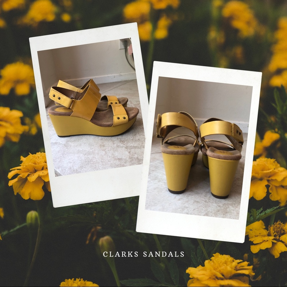 Clark’s Mustard Sandals